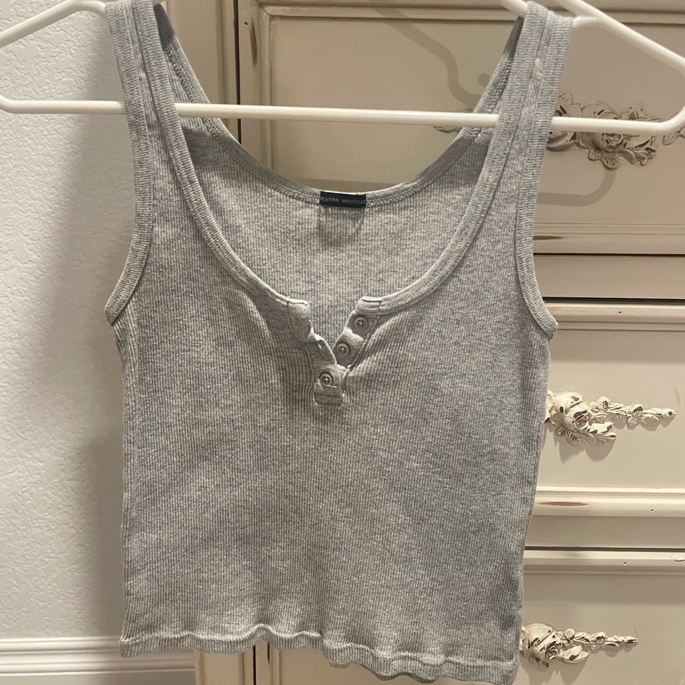 Brandy Melville grey tank top